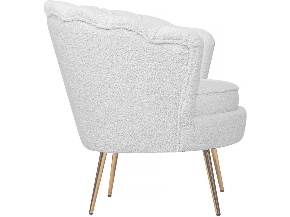 Floria terry armchair - 75 x 68 x 77.5 cm - White