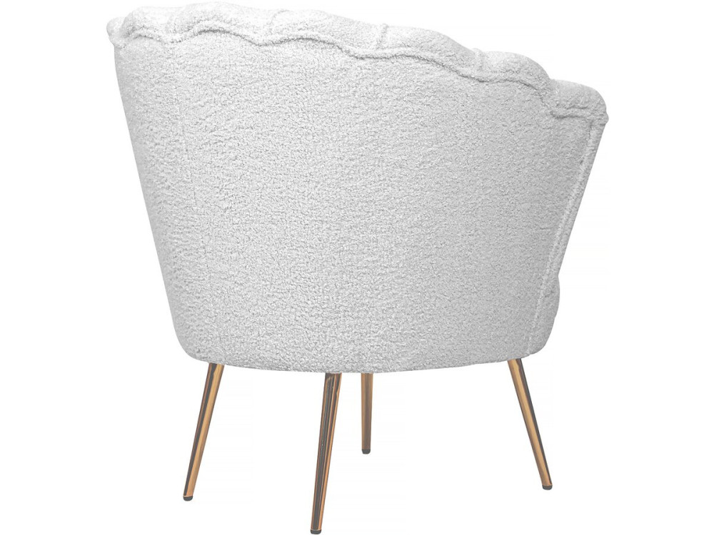 Floria terry armchair - 75 x 68 x 77.5 cm - White