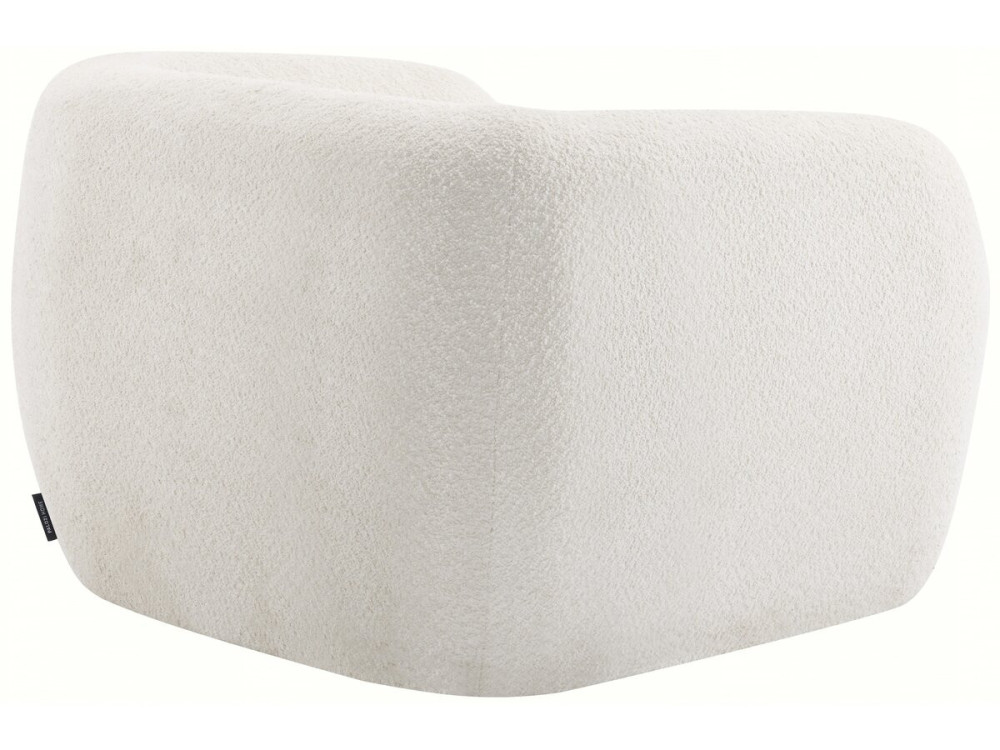 Washington bouclette design armchair - White