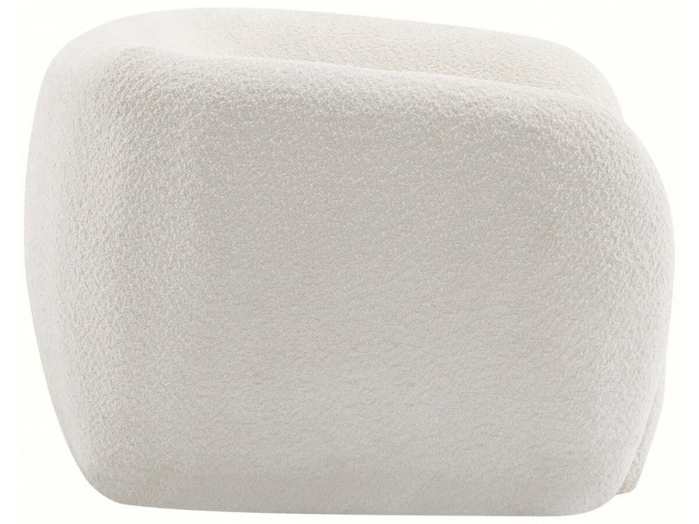 Washington bouclette design armchair - White