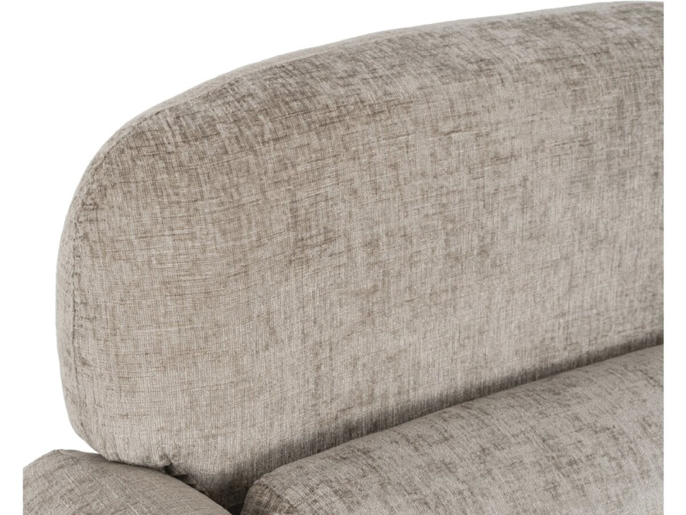 Cozmo" lounge chair in mottled fabric - 78 x 79 x 77 cm - Beige