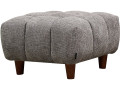 Ottoman for straight sofa "Matignon" - 70 x 70 x 46 cm - Grey - GREY