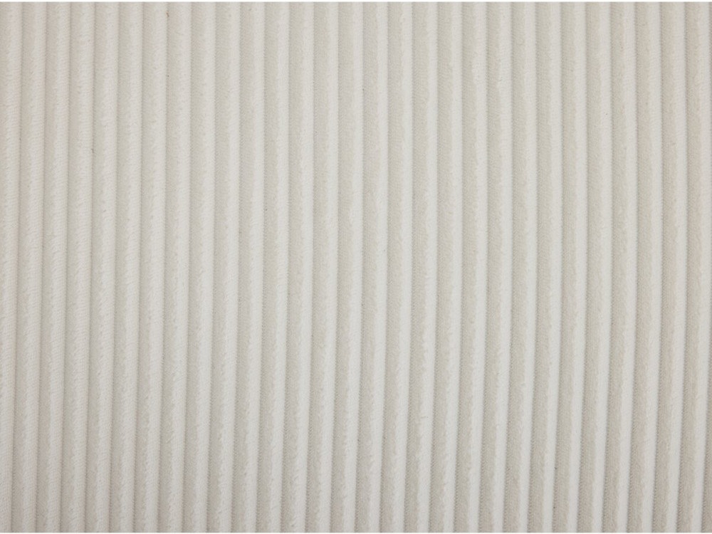 Corduroy pouf "Medellin" - Beige - 85 x 85 x 72 cm