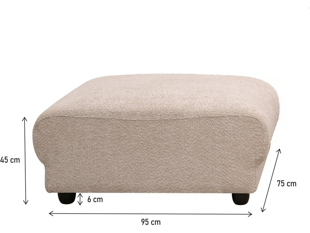 Ottoman for modular sofa "Saint Germain" - Beige