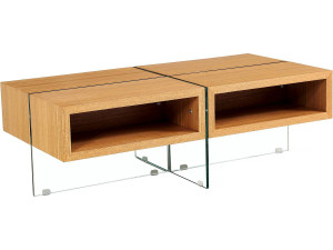 Coffee table "Milano" - 120 x 60 x 40 cm - Oak finish