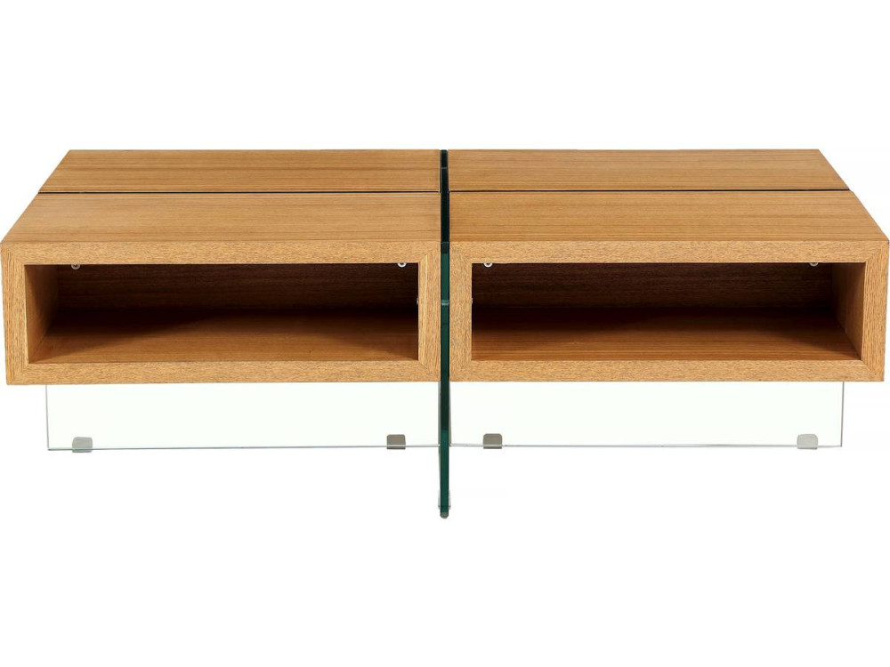 Coffee table "Milano" - 120 x 60 x 40 cm - Oak finish