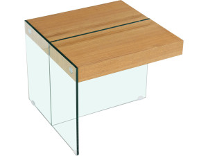 Coffee table "Agrigento" - 60 x 60 x 50 cm - Oak finish