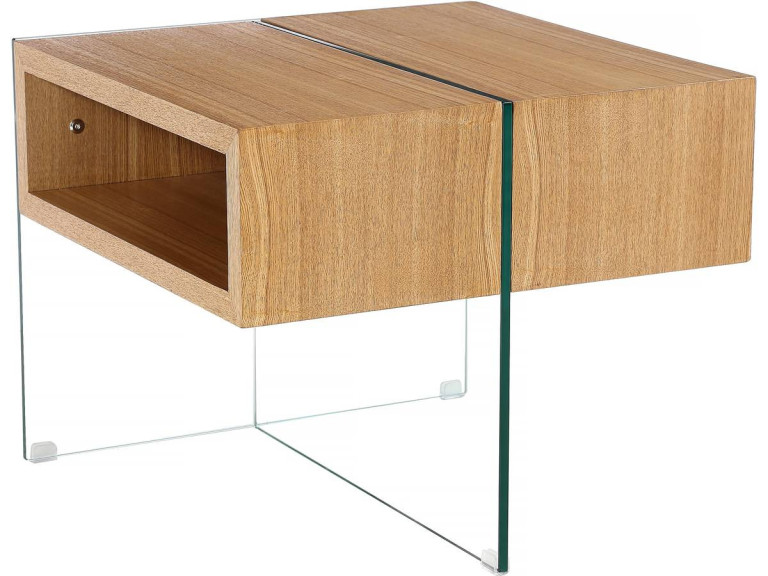 Coffee table "Venezia" - 60 x 60 x 50 cm - Oak finish