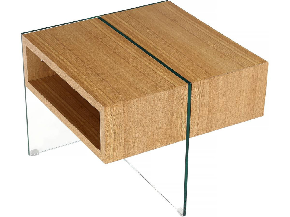 Coffee table "Venezia" - 60 x 60 x 50 cm - Oak finish