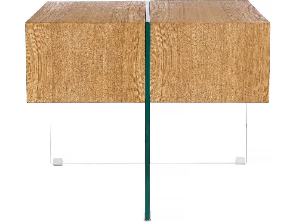 Coffee table "Venezia" - 60 x 60 x 50 cm - Oak finish