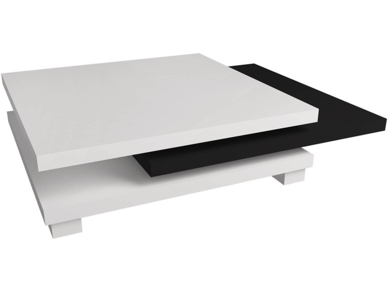 Coffee table "Elena" - White / Black