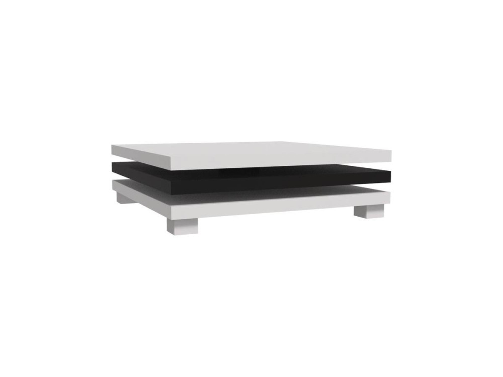 Coffee table "Elena" - White / Black