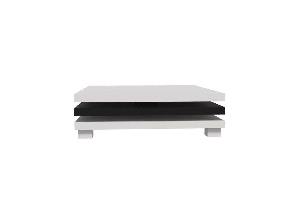 Coffee table "Elena" - White / Black