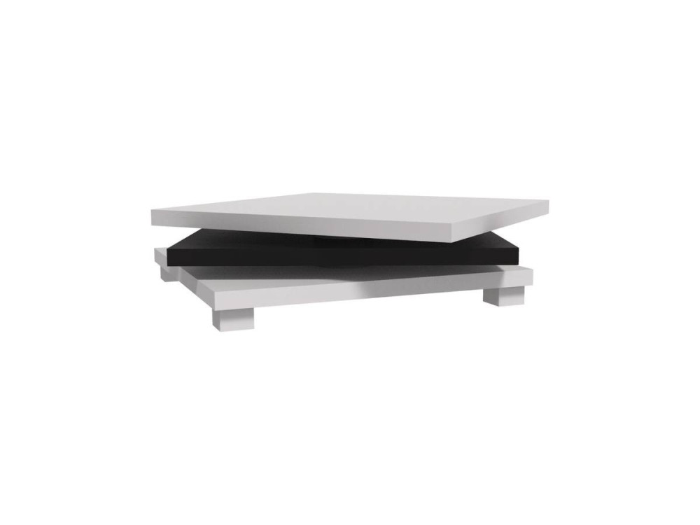 Coffee table "Elena" - White / Black