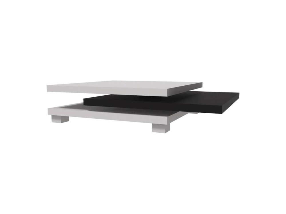 Coffee table "Elena" - White / Black