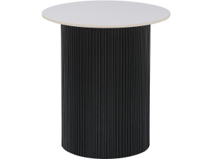 Eclat" ceramic side table, end table, bedside table - 50 x 50 x 55 cm - White