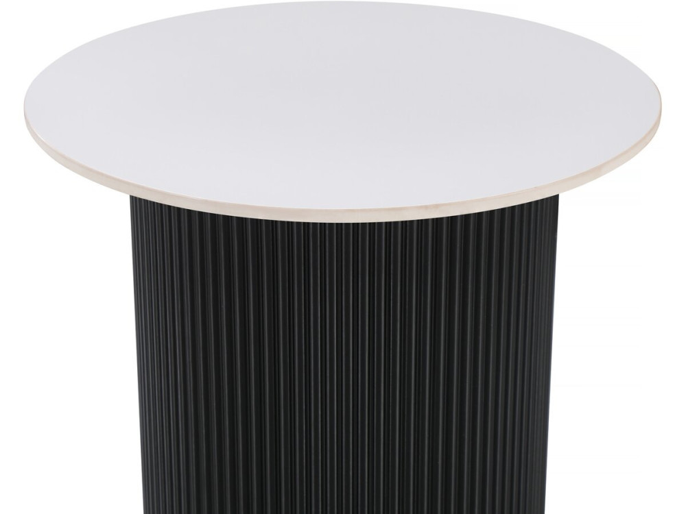 Eclat" ceramic side table, end table, bedside table - 50 x 50 x 55 cm - White