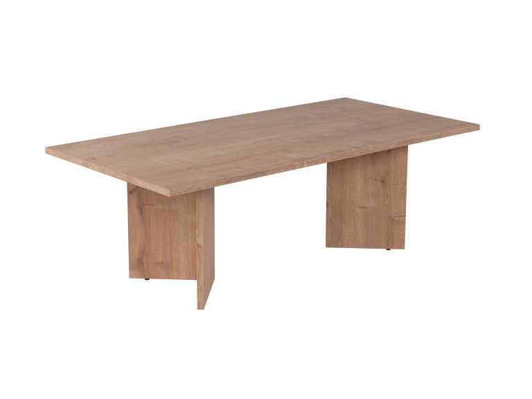 Sabin" wooden coffee table - 60 x 119 x 40 cm - Sapphire Oak
