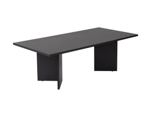 Sabin" wooden coffee table - 60 x 119 x 40 cm - Black wood