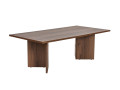 Sabin" wooden coffee table - 60 x 119 x 40 cm - Sapphire Oak - Walnut VNT