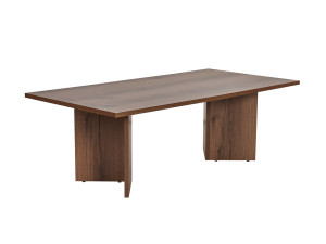 Sabin" wooden coffee table - 60 x 119 x 40 cm - Walnut