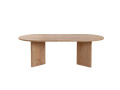 Sable" wooden coffee table - 60 x 119 x 40 cm - Sapphire Oak - Sapphire Oak