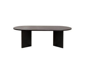 Wooden coffee table "Sable" - 60 x 119 x 40 cm - Black wood