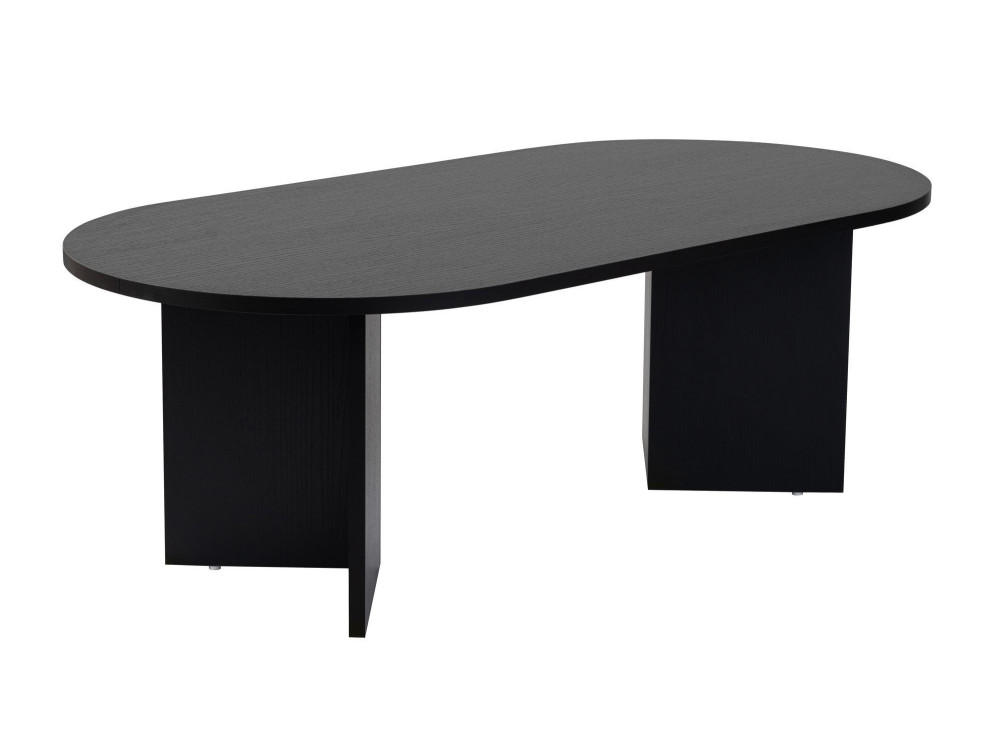 Wooden coffee table "Sable" - 60 x 119 x 40 cm - Black wood