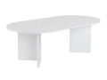 Sable" wooden coffee table - 60 x 119 x 40 cm - Sapphire Oak - White