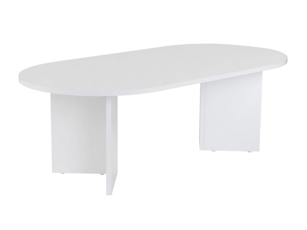 Sable" wooden coffee table - 60 x 119 x 40 cm - White