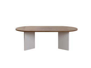 Wooden coffee table "Sable" - 60 x 119 x 40 cm - WalnutWhite