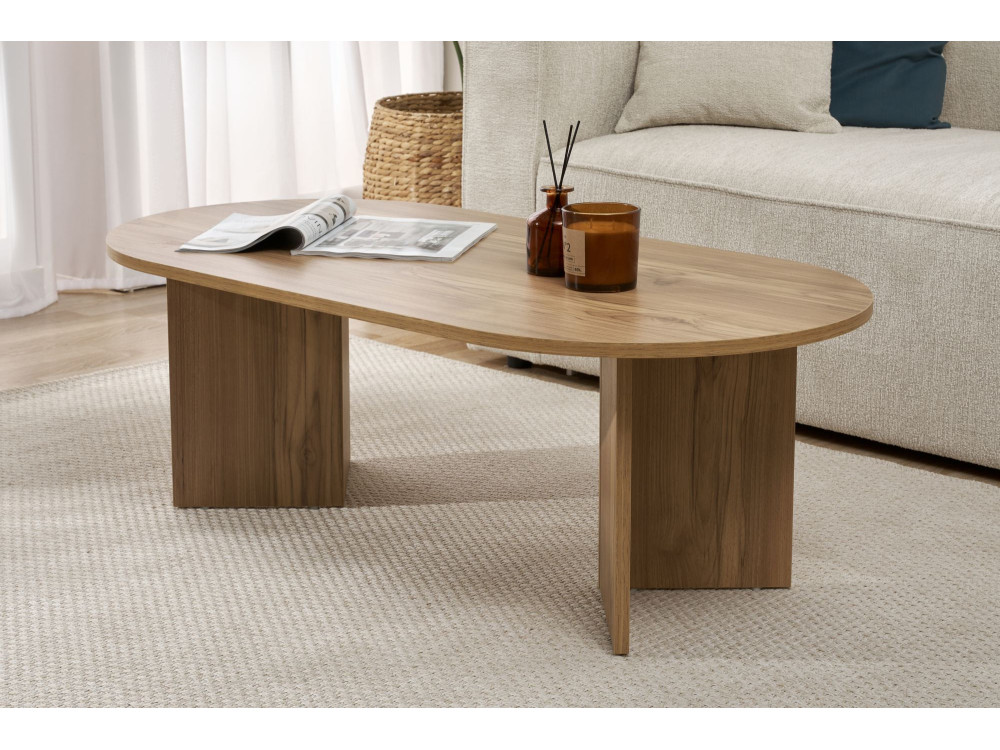 Wooden coffee table "Sable" - 60 x 119 x 40 cm - Oak