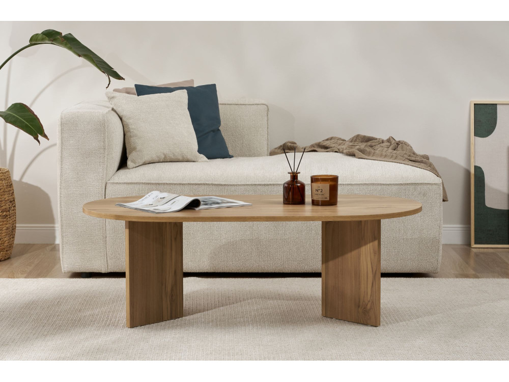 Wooden coffee table "Sable" - 60 x 119 x 40 cm - Oak