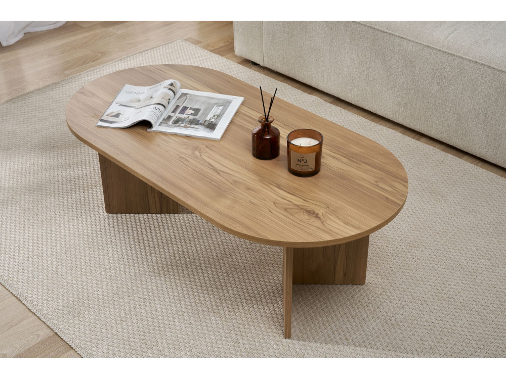 Wooden coffee table "Sable" - 60 x 119 x 40 cm - Oak