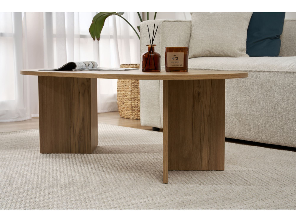 Wooden coffee table "Sable" - 60 x 119 x 40 cm - Oak
