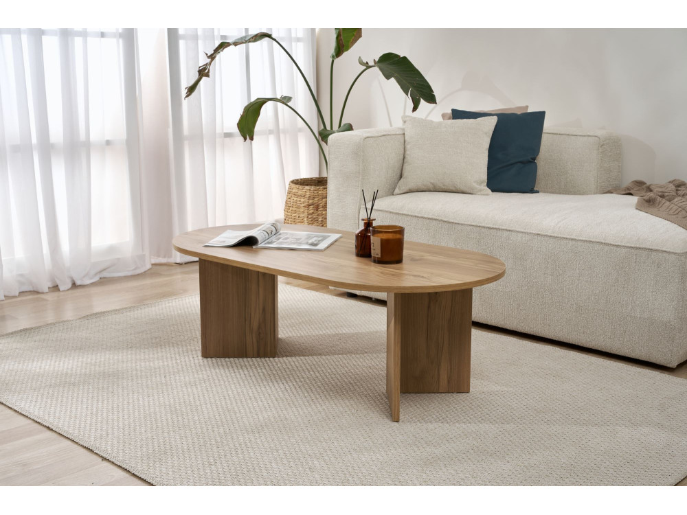 Wooden coffee table "Sable" - 60 x 119 x 40 cm - Oak