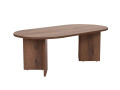 Sable" wooden coffee table - 60 x 119 x 40 cm - Sapphire Oak - Walnut VNT