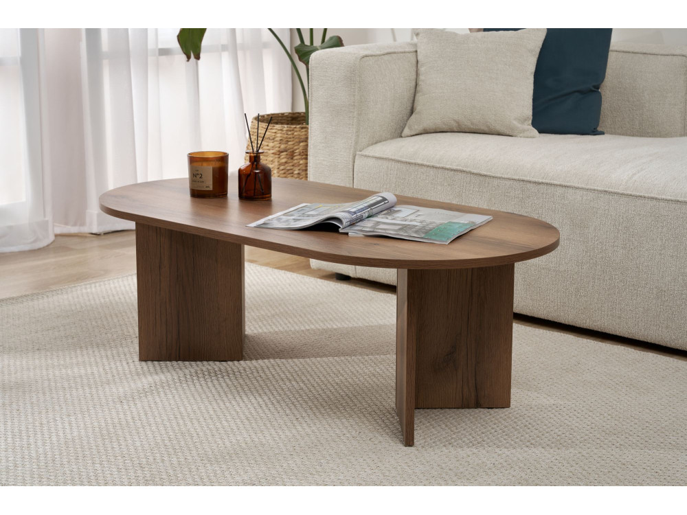 Wooden coffee table "Sable" - 60 x 119 x 40 cm - Walnut