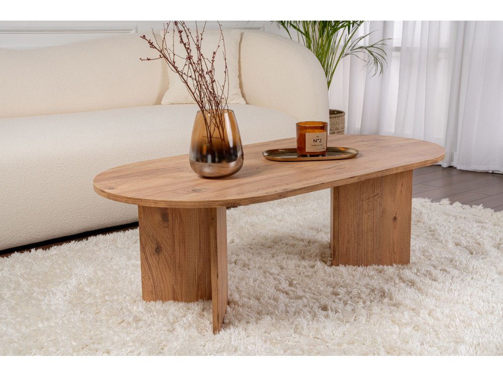 Wooden coffee table "Sable" - 60 x 119 x 40 cm - Atlantic Pine