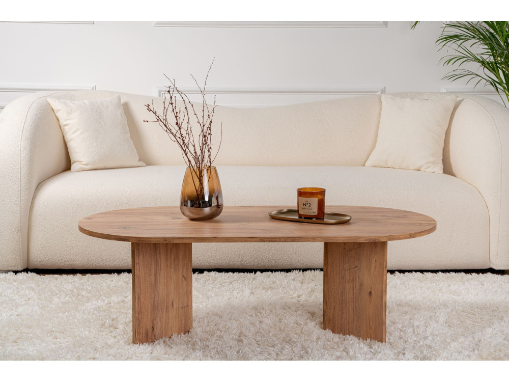 Wooden coffee table "Sable" - 60 x 119 x 40 cm - Atlantic Pine