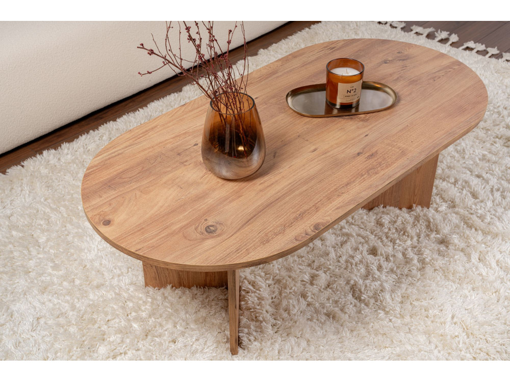 Wooden coffee table "Sable" - 60 x 119 x 40 cm - Atlantic Pine