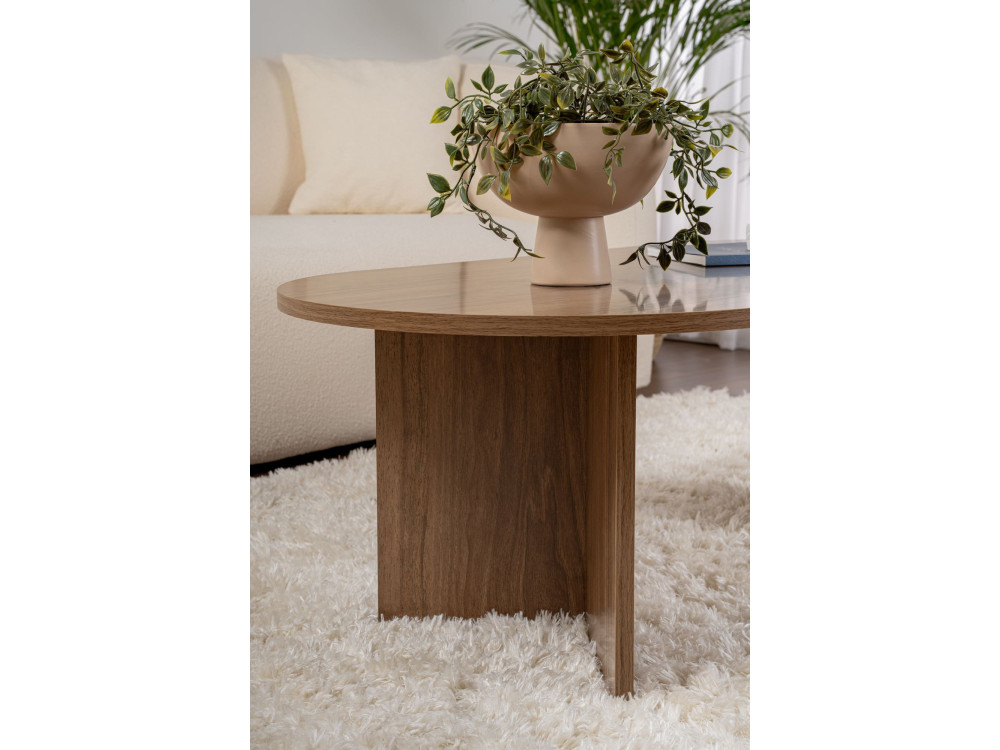Wooden coffee table "Sable" - 60 x 119 x 40 cm - Walnut