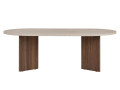 Wooden coffee table "Sable" - 60 x 119 x 40 cm - Walnut - 152352