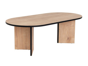 Sable" wooden coffee table 119 x 60 x 40 cm - Sapphire oak