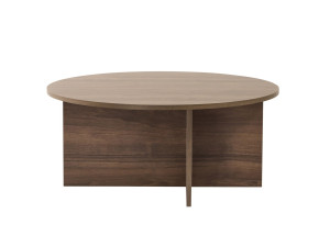 Soleil" wooden coffee table - 90 x 90 x 40 cm - Walnut