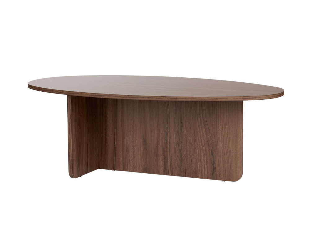 Orba" wooden coffee table - 120 x 65 x 40 cm - Walnut