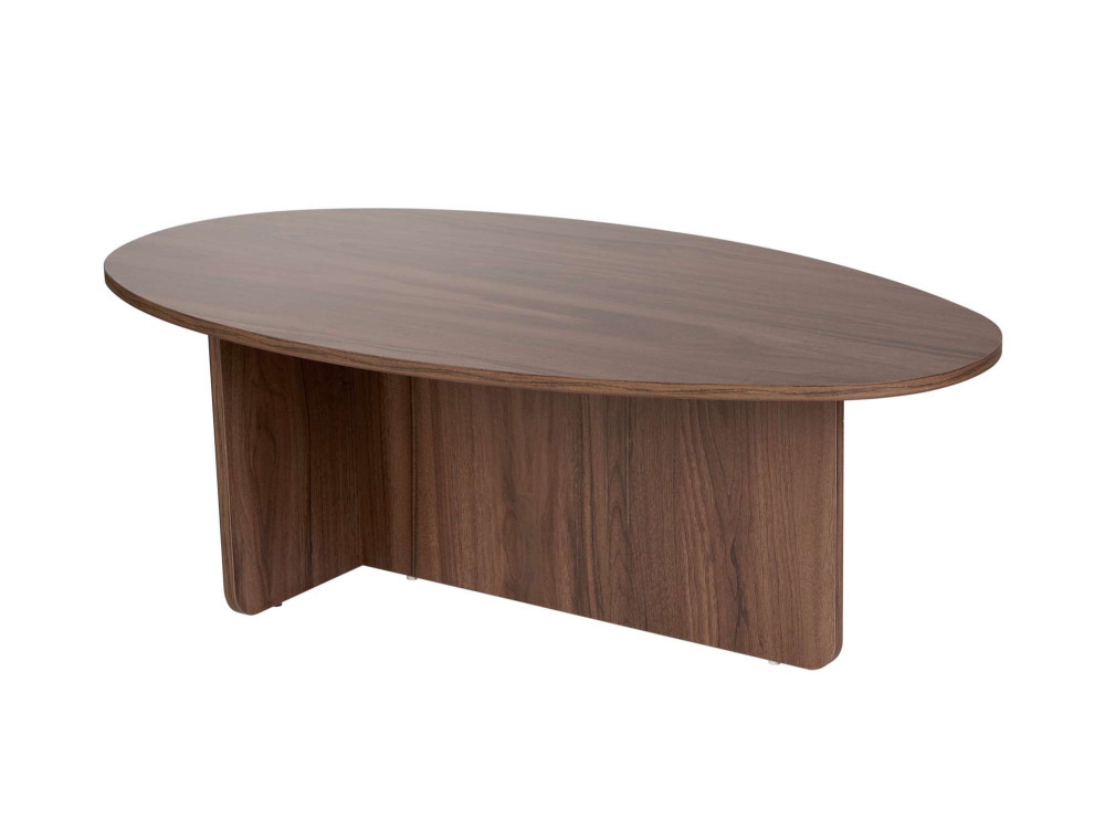 Orba" wooden coffee table - 120 x 65 x 40 cm - Walnut