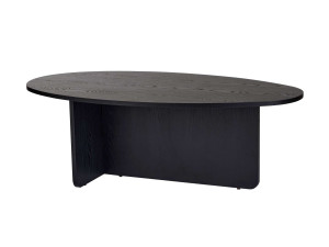 Orba" wooden coffee table - 120 x 65 x 40 cm - Black wood