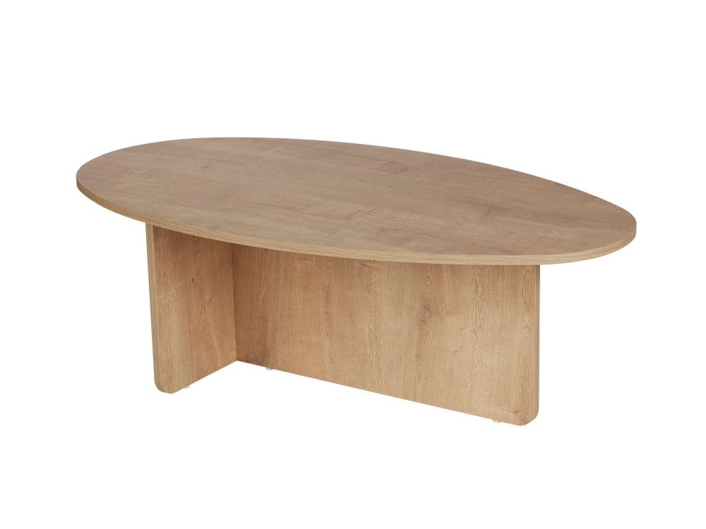 Orba" wooden coffee table - 120 x 65 x 40 cm - Oak