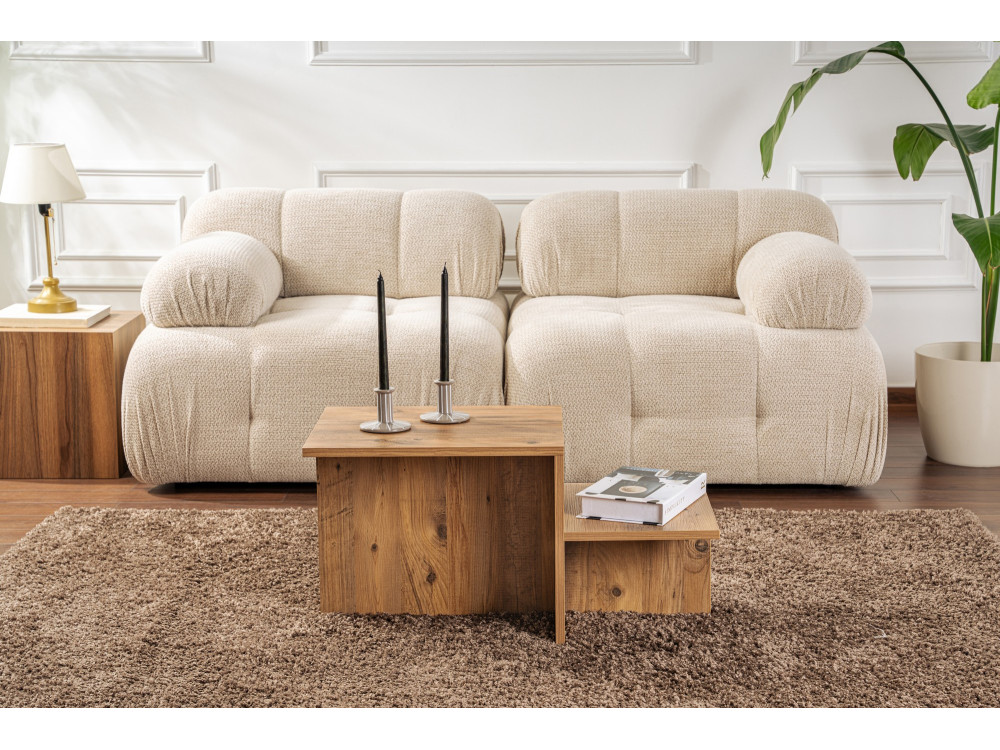 Harmony" wooden coffee table 80 x 40 x 40 cm - Atlantic pine